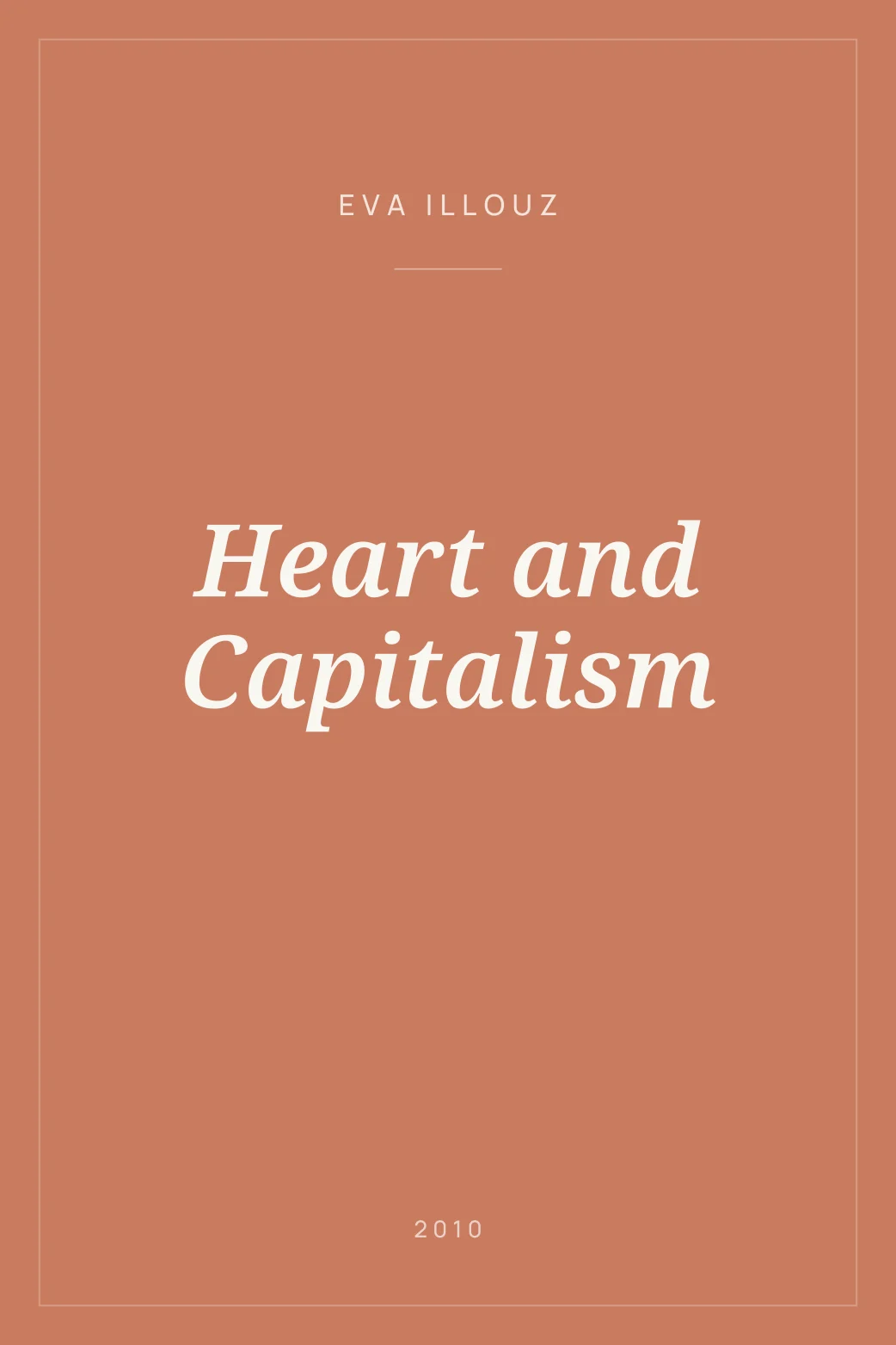 Portada de Heart and Capitalism