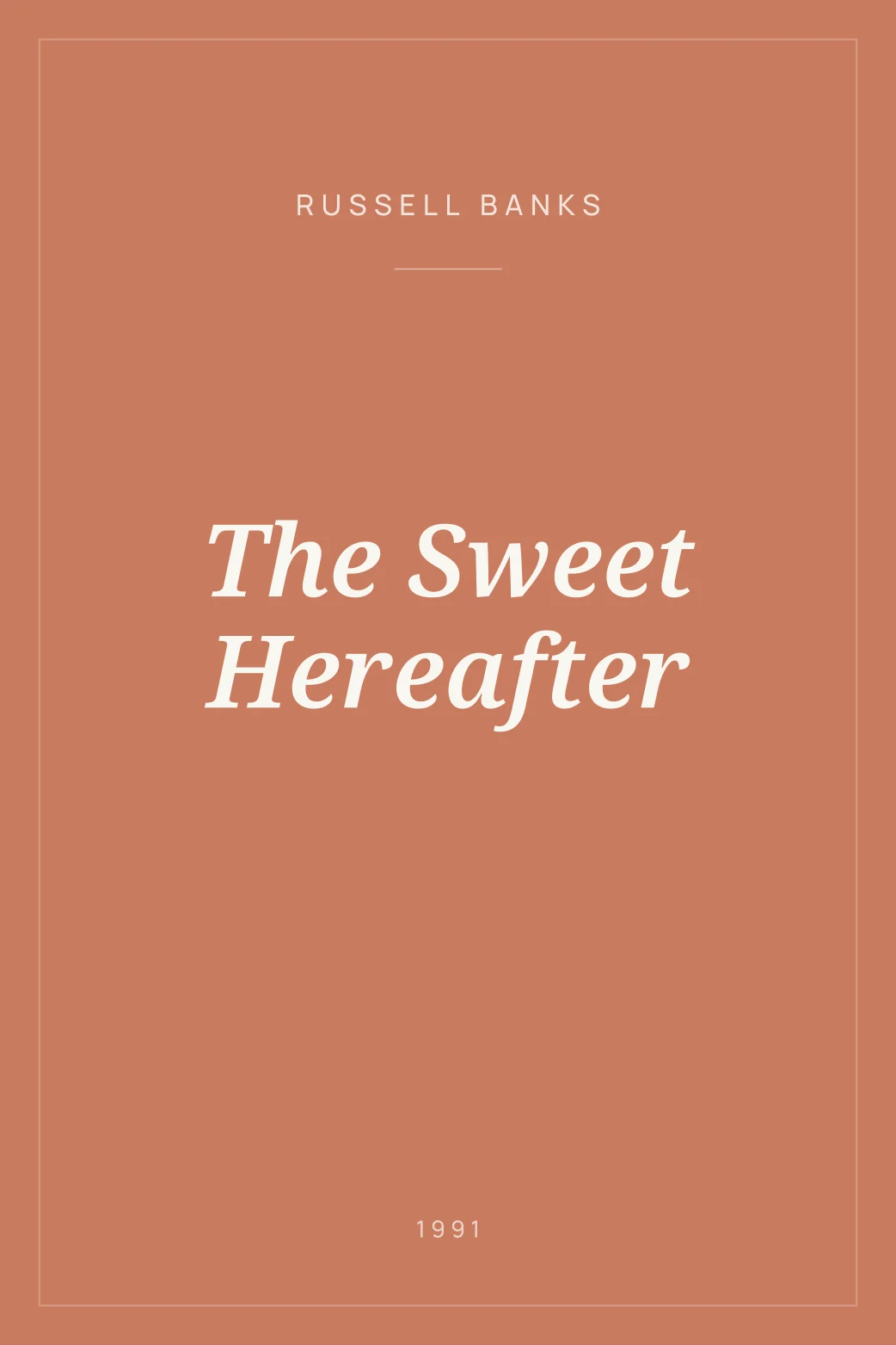 Portada de The Sweet Hereafter