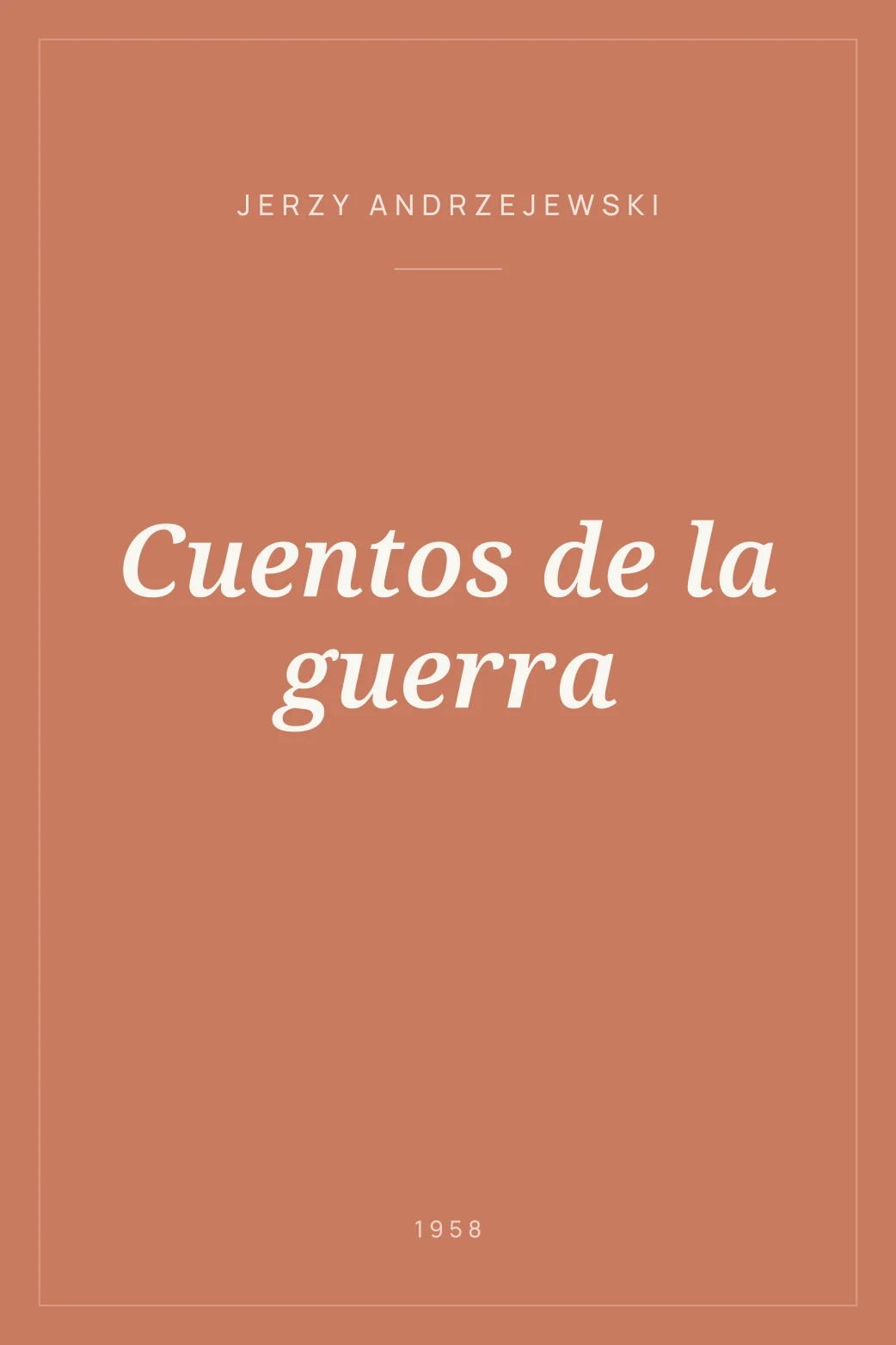 Portada de Cuentos de la guerra