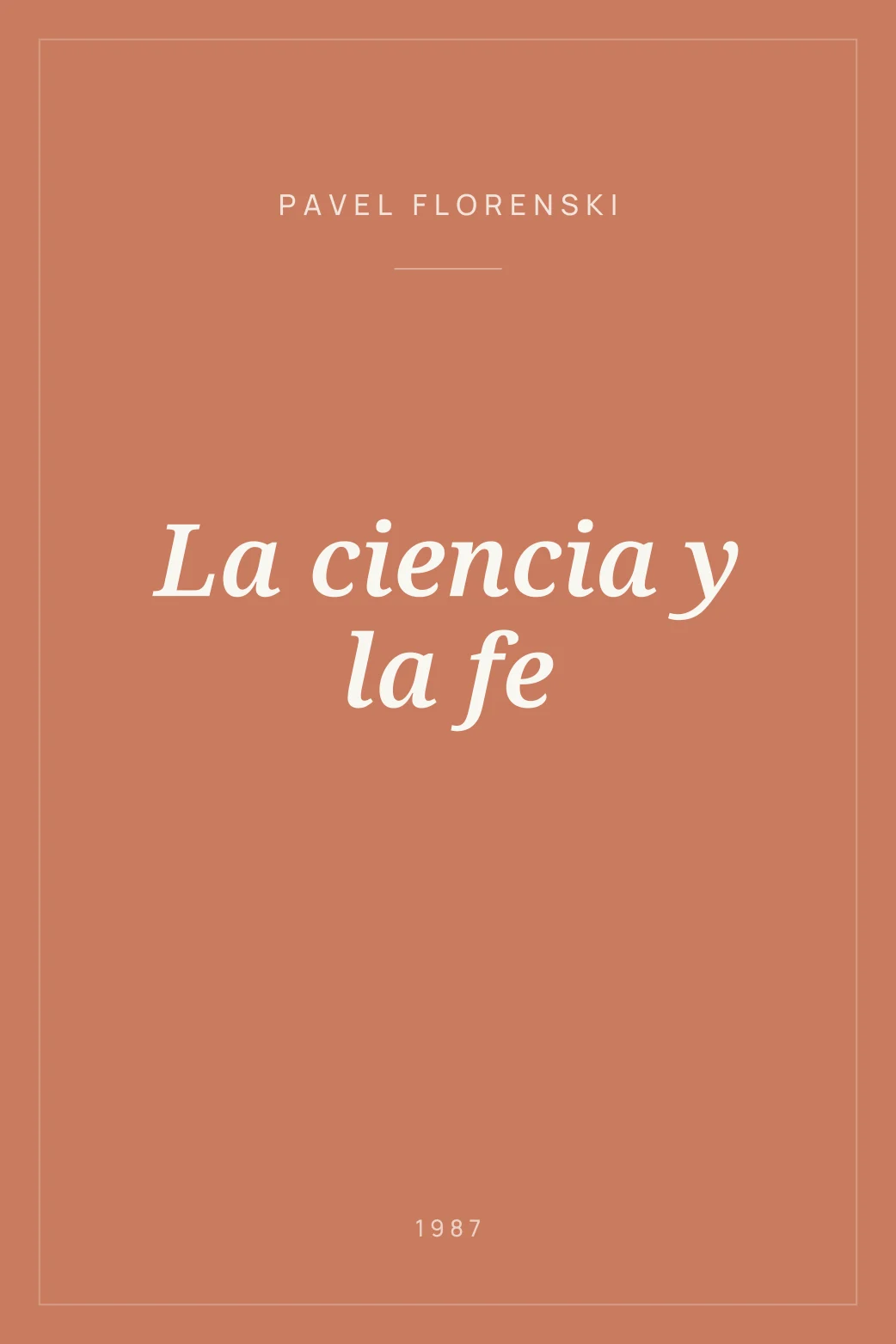Portada de La ciencia y la fe