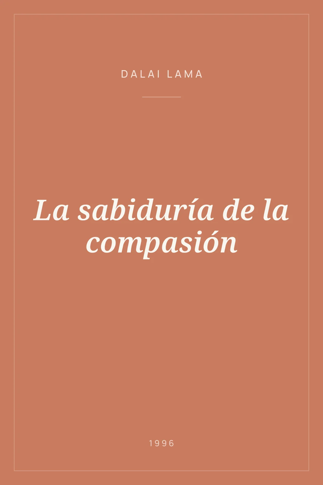 Portada de La sabiduría de la compasión