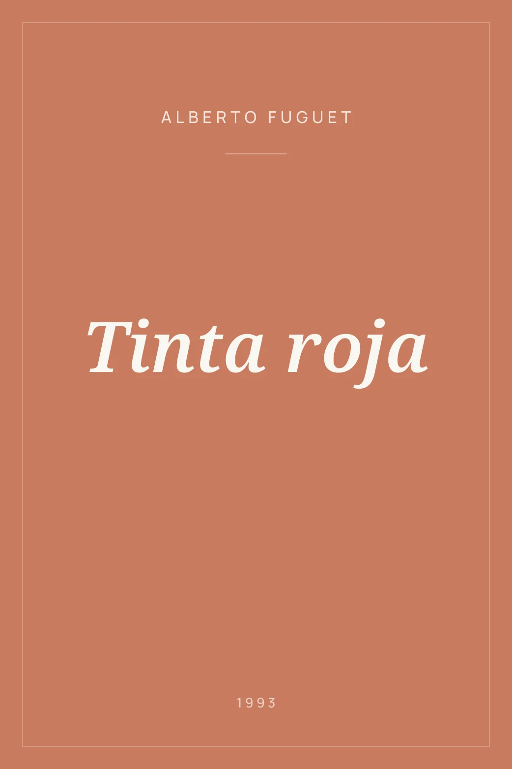 Portada de Tinta roja
