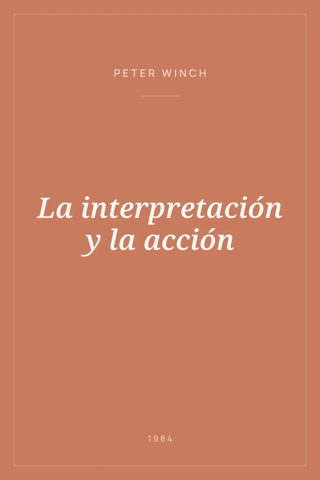 Portada de La interpretación y la acción