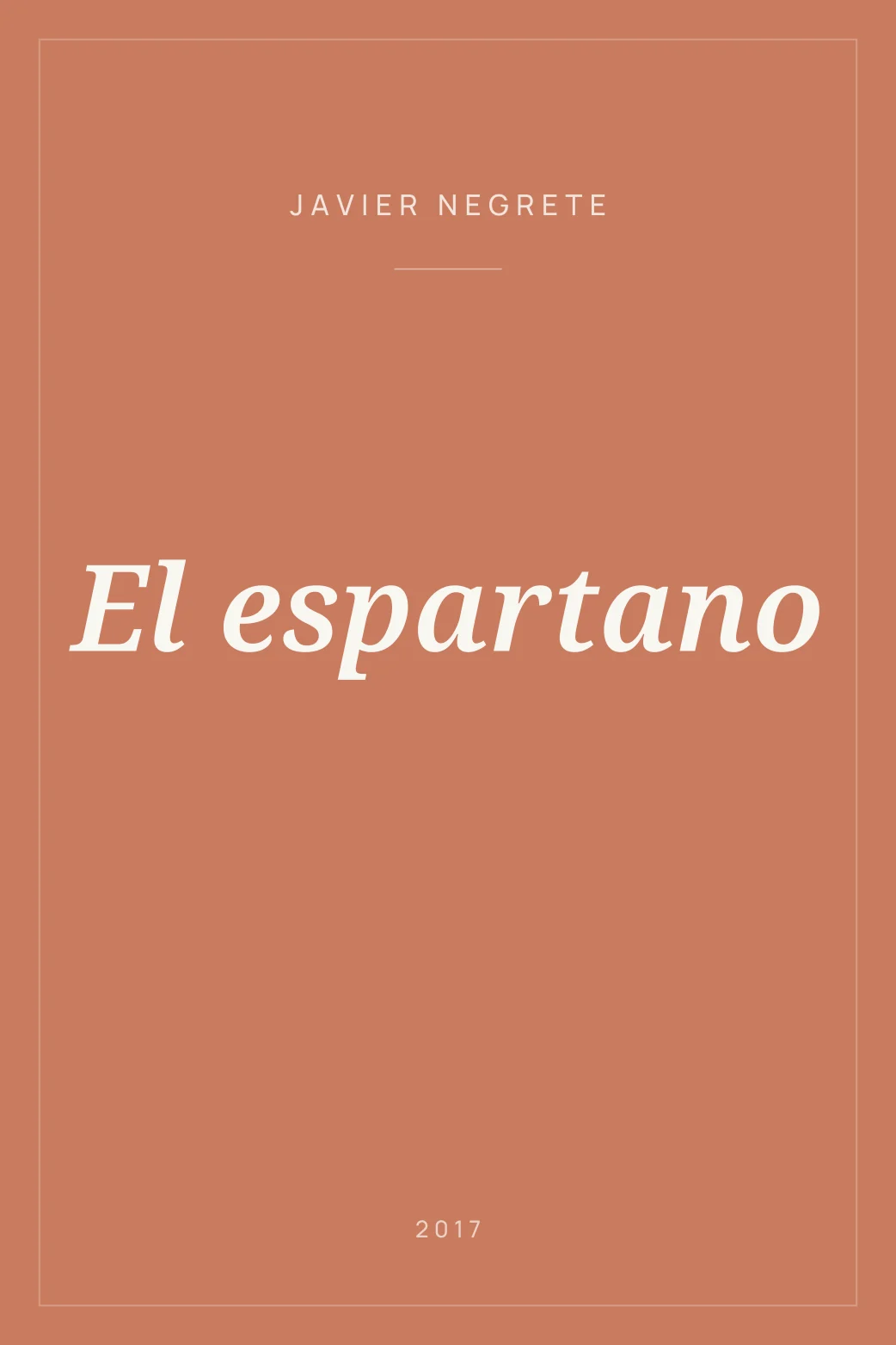 Portada de El espartano