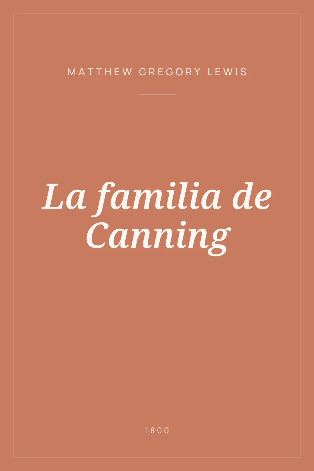 Portada de La familia de Canning