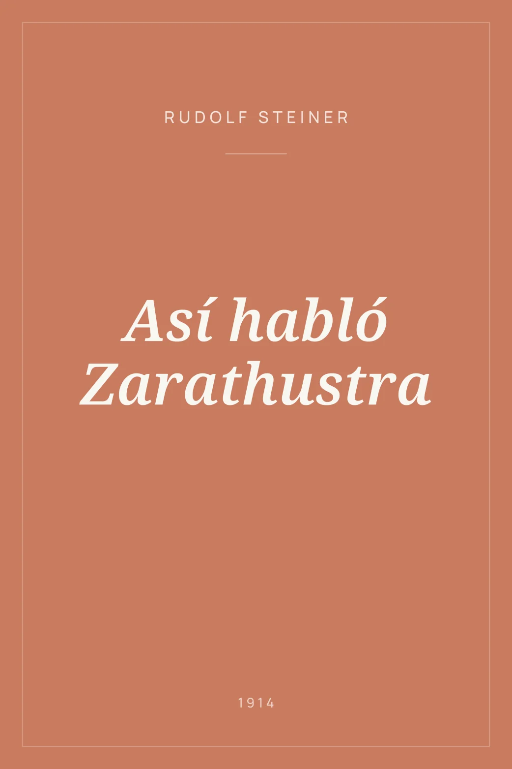 Portada de Así habló Zarathustra
