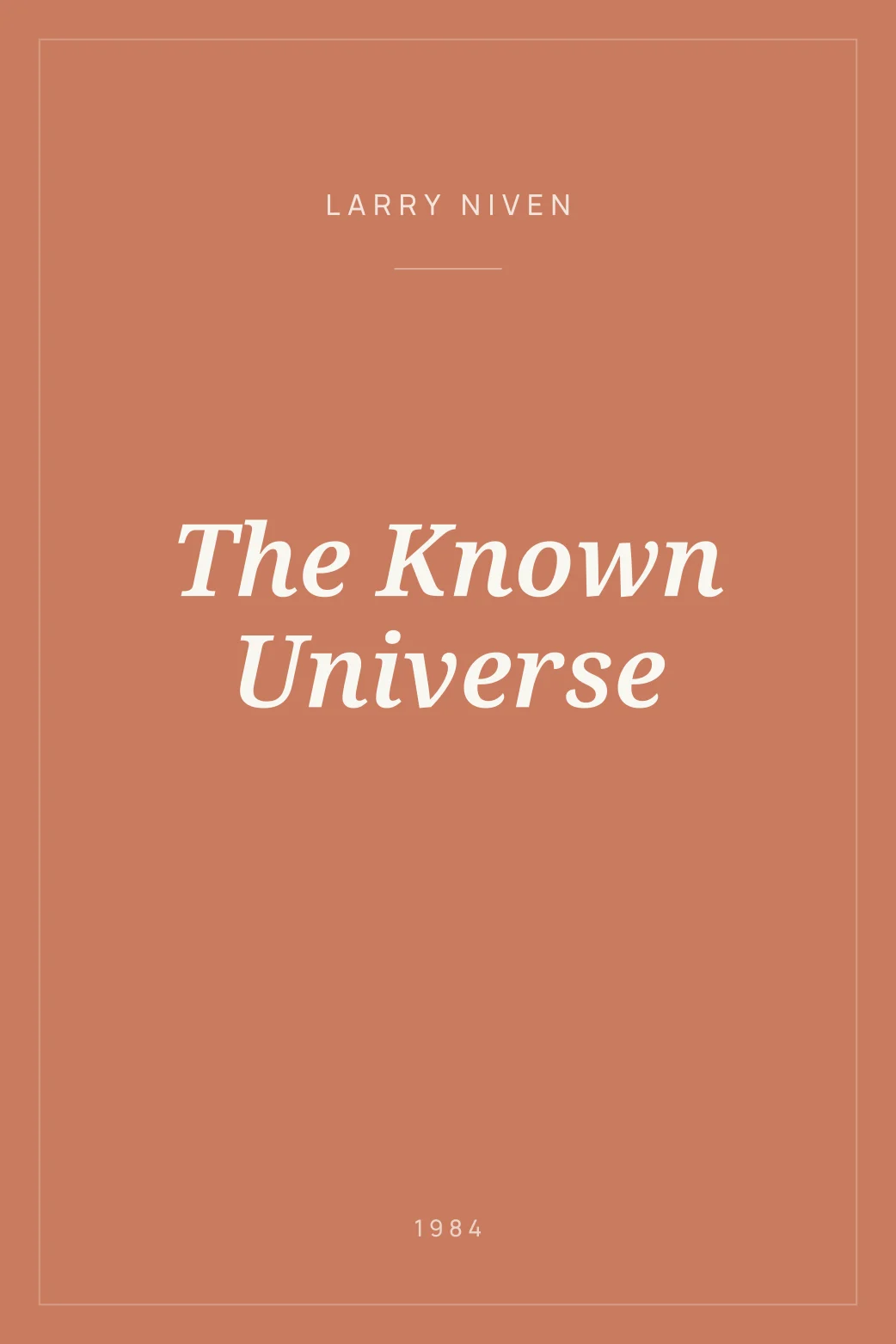 Portada de The Known Universe