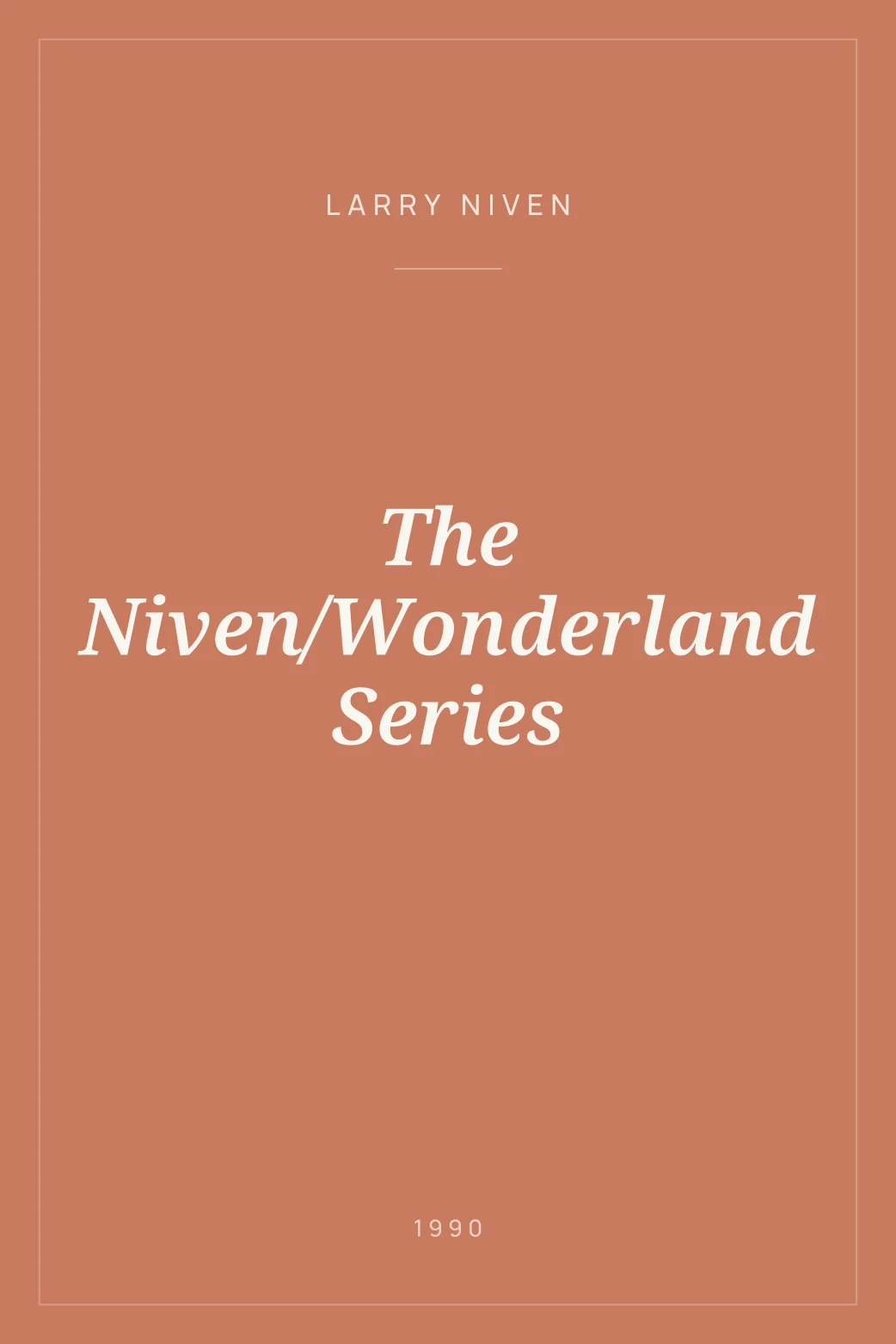 Portada de The Niven/Wonderland Series