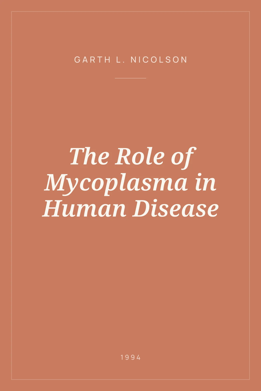 Portada de The Role of Mycoplasma in Human Disease
