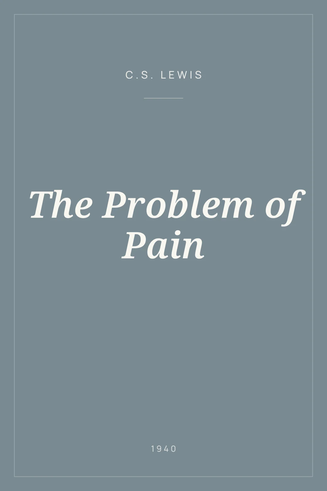 Portada de The Problem of Pain