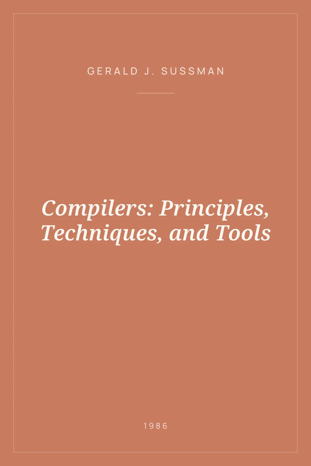 Portada de Compilers: Principles, Techniques, and Tools