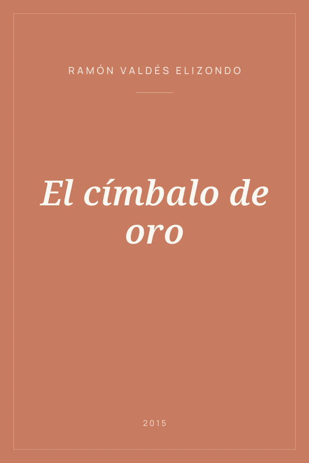 Portada de El címbalo de oro