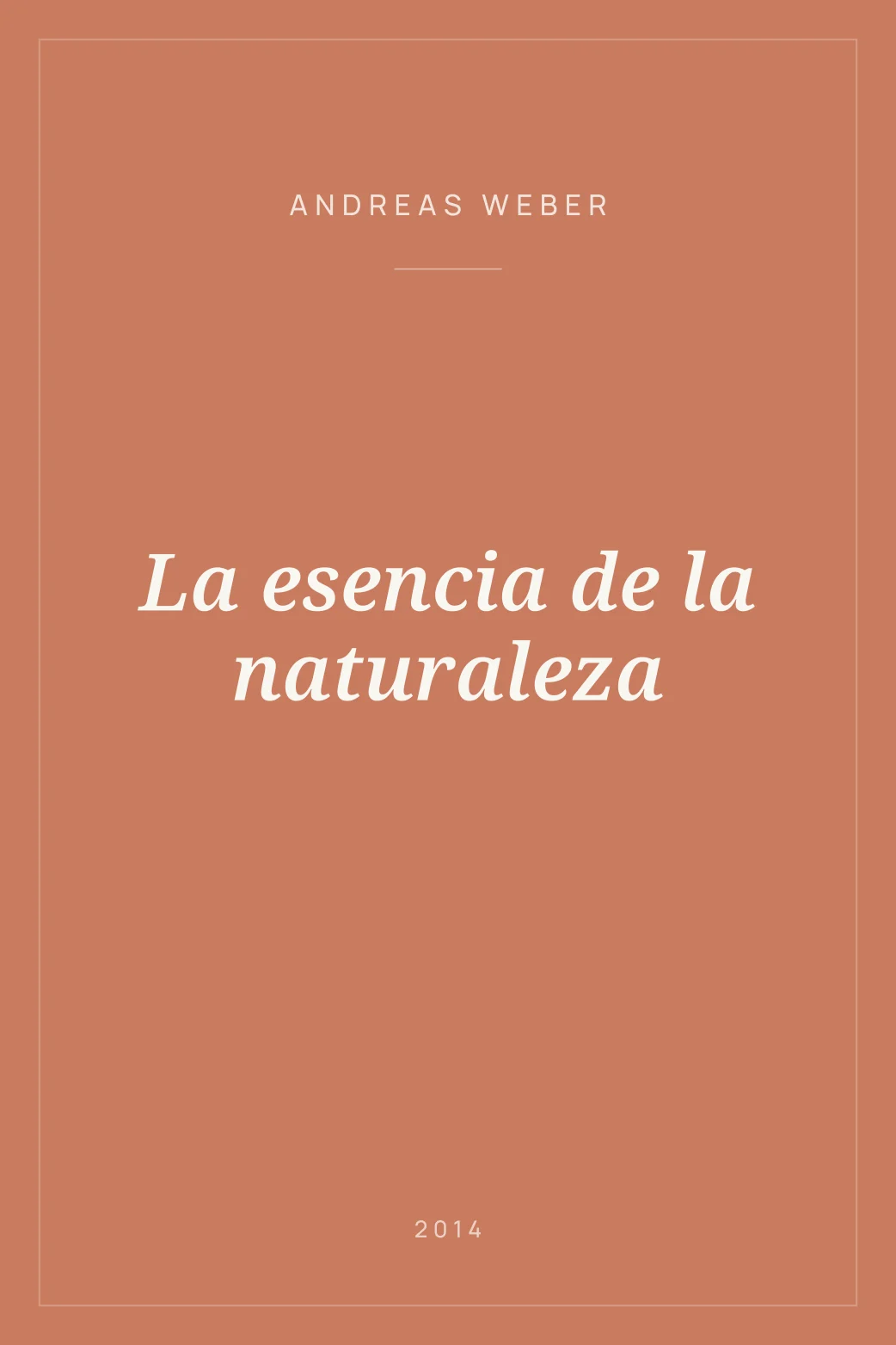 Portada de La esencia de la naturaleza