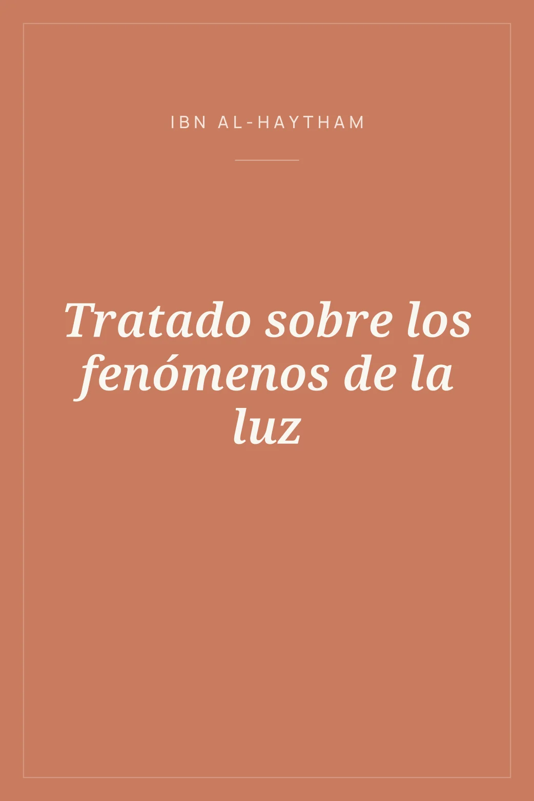 Portada de Tratado sobre los fenómenos de la luz