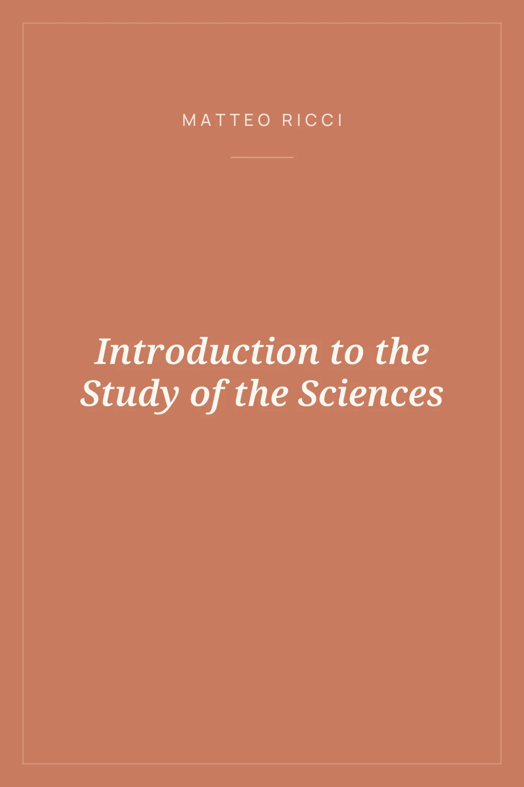 Portada de Introduction to the Study of the Sciences