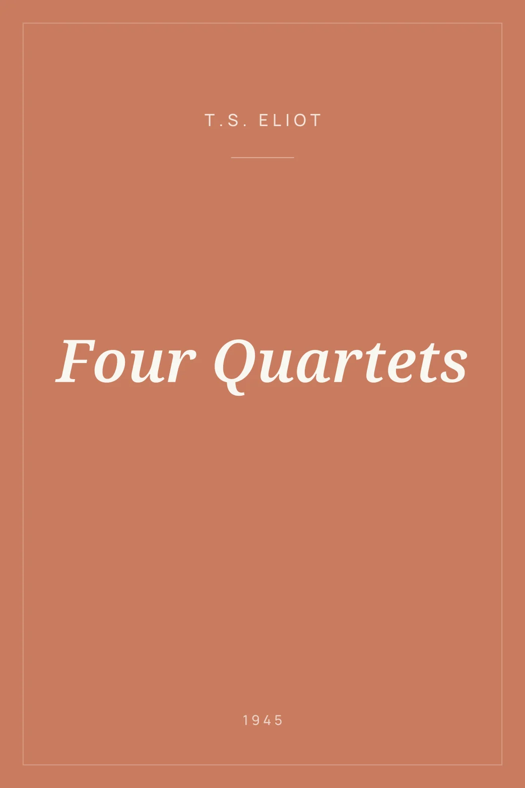 Portada de Four Quartets