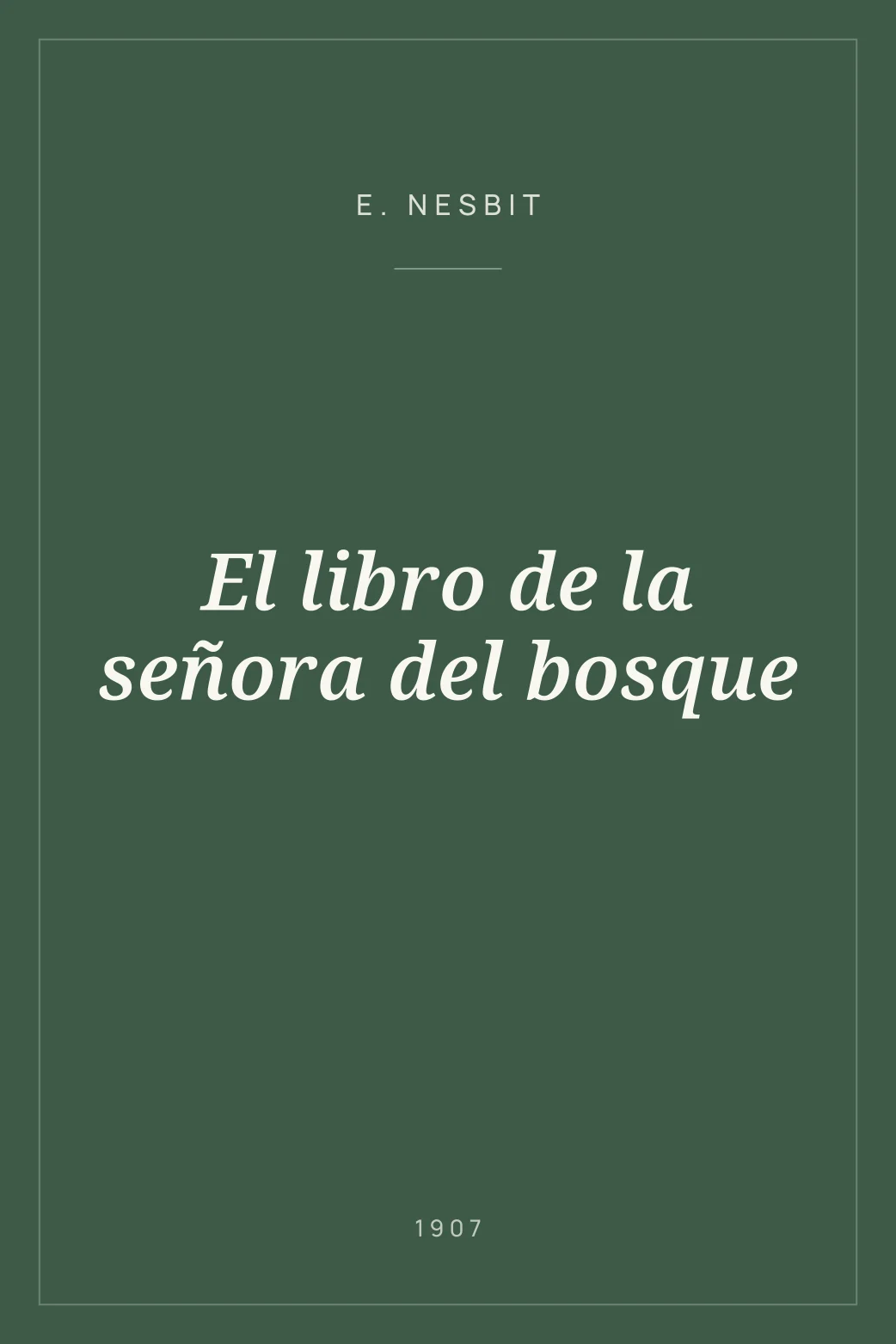 Portada de El libro de la señora del bosque