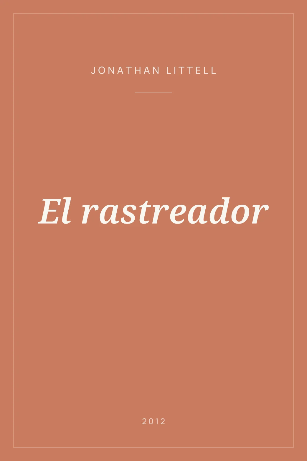 Portada de El rastreador