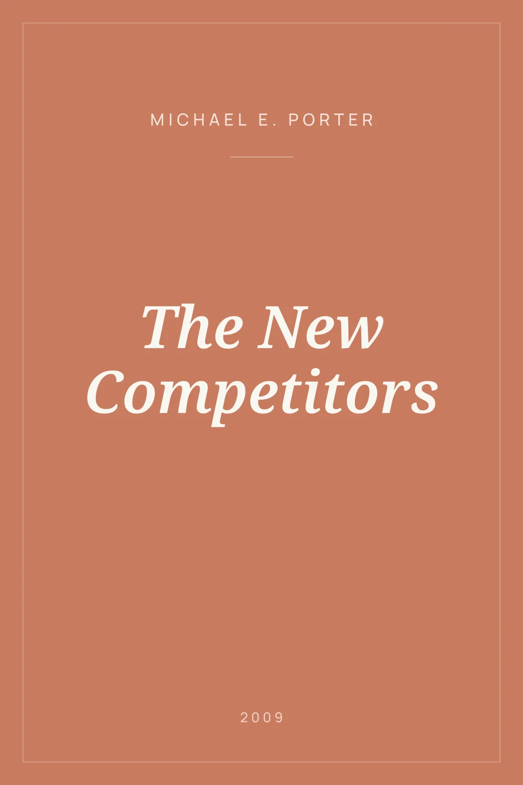 Portada de The New Competitors