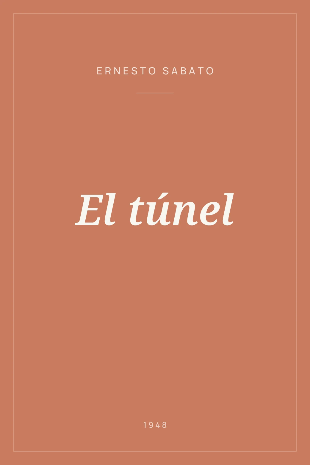 Portada de El túnel