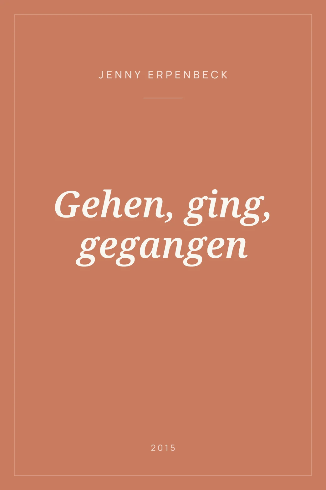 Portada de Gehen, ging, gegangen