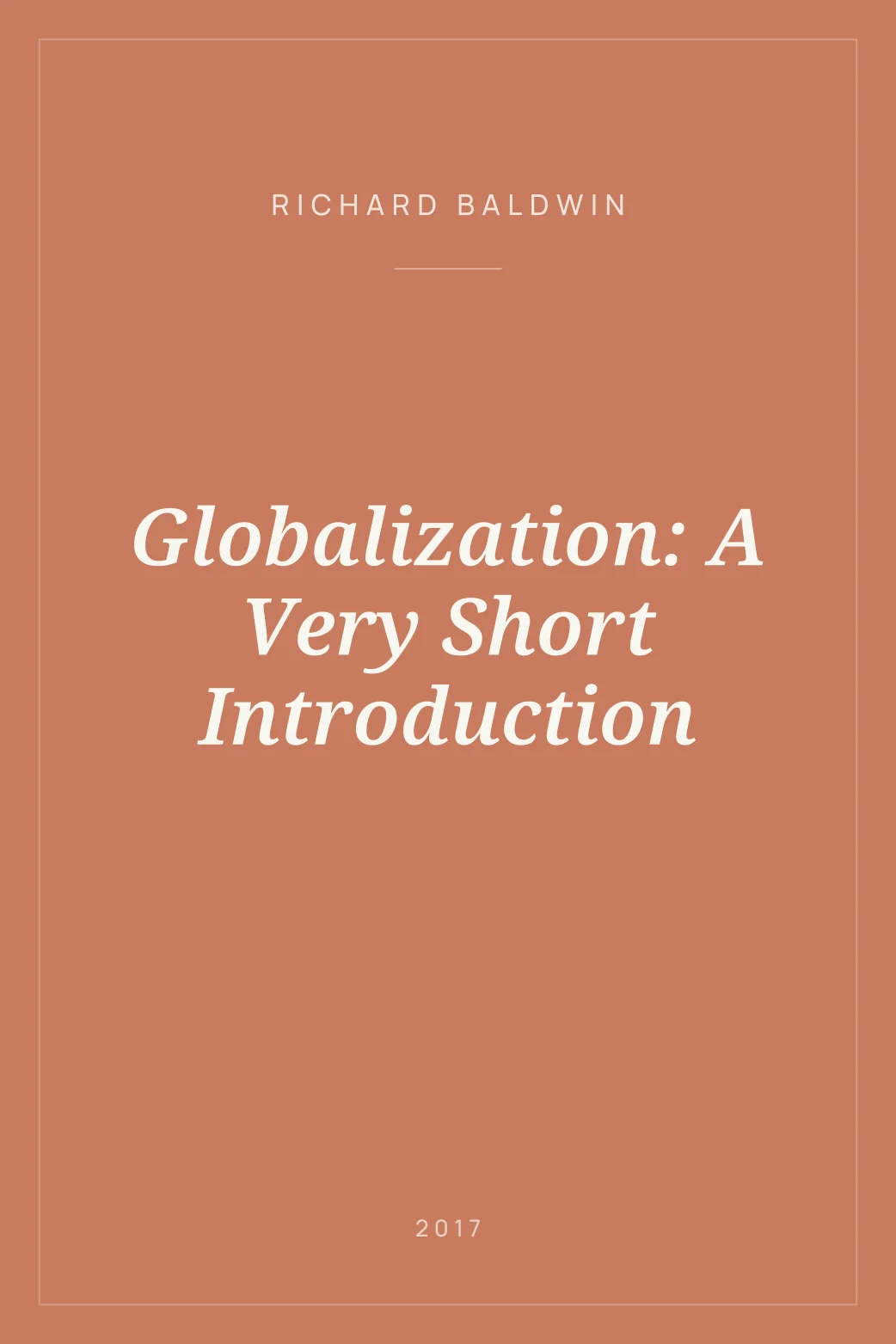 Portada de Globalization: A Very Short Introduction