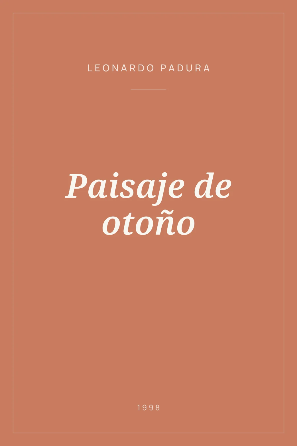 Portada de Paisaje de otoño