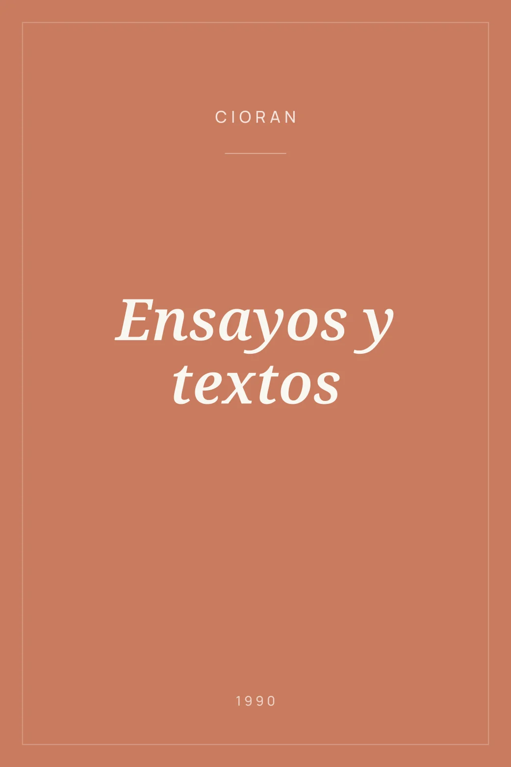 Portada de Ensayos y textos