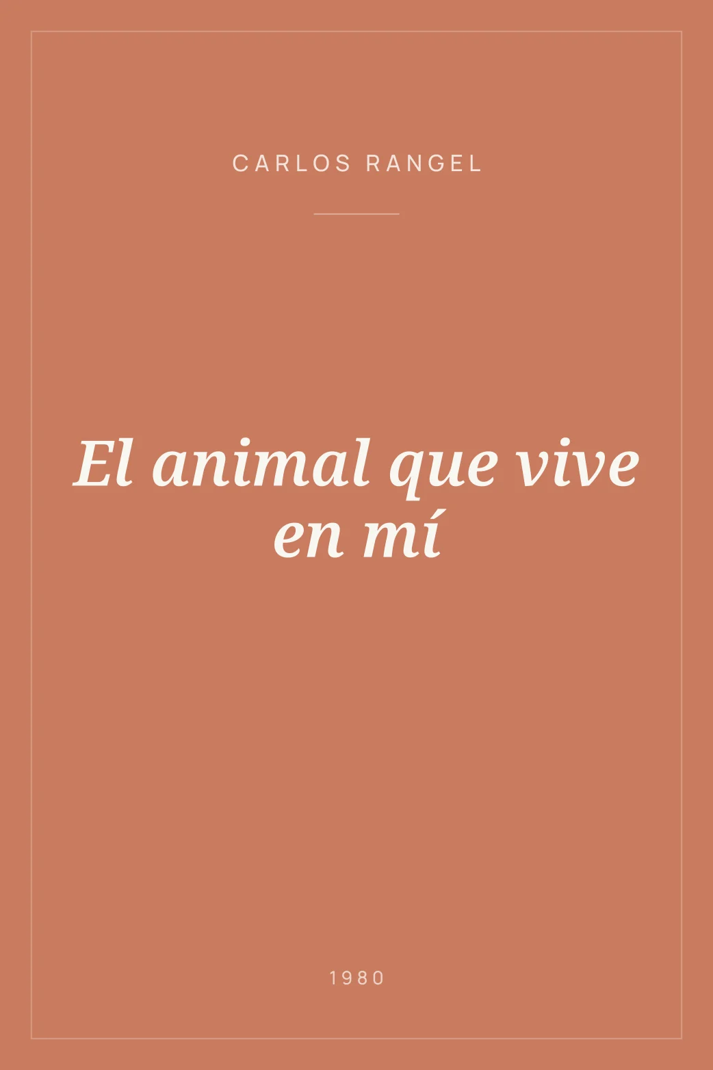 Portada de El animal que vive en mí