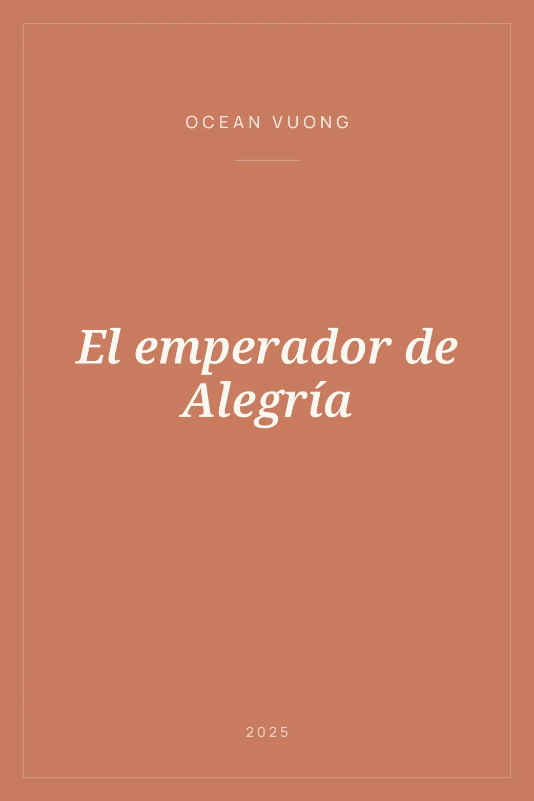 Portada de El emperador de Alegría