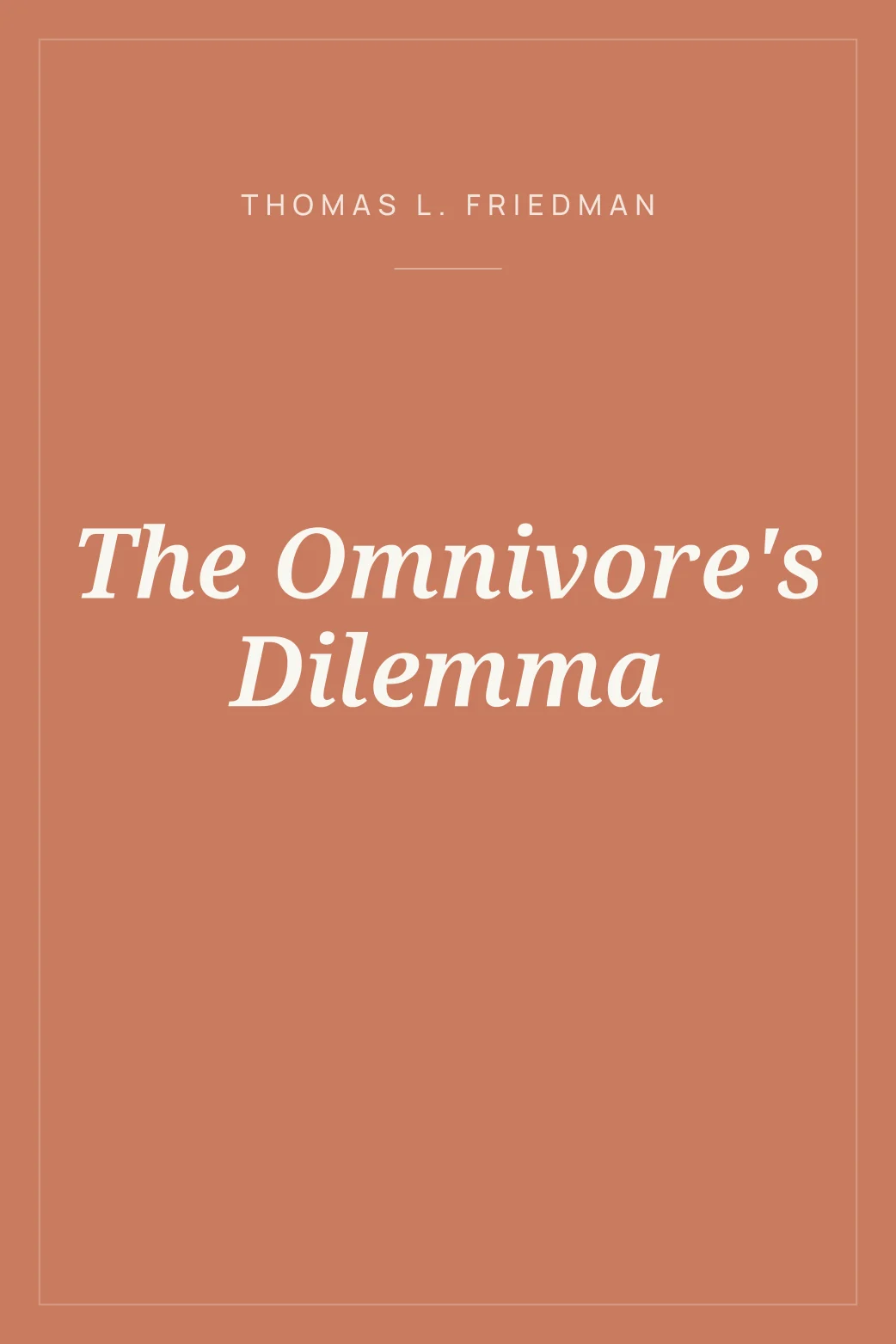 Portada de The Omnivore's Dilemma