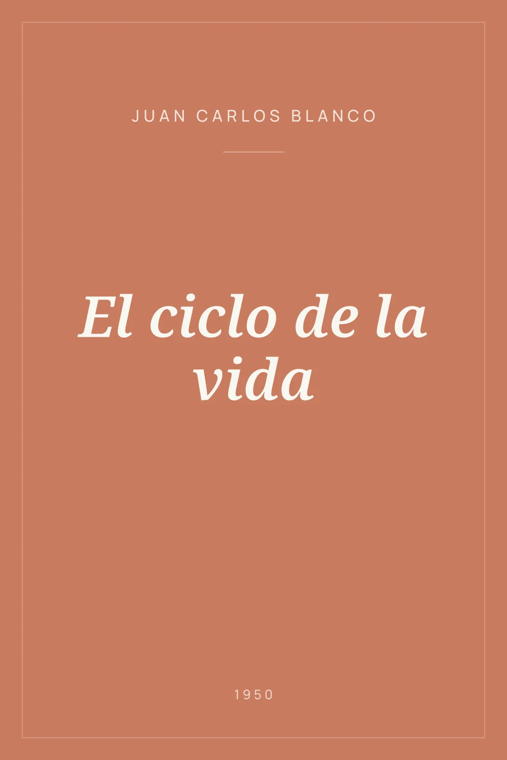 Portada de El ciclo de la vida