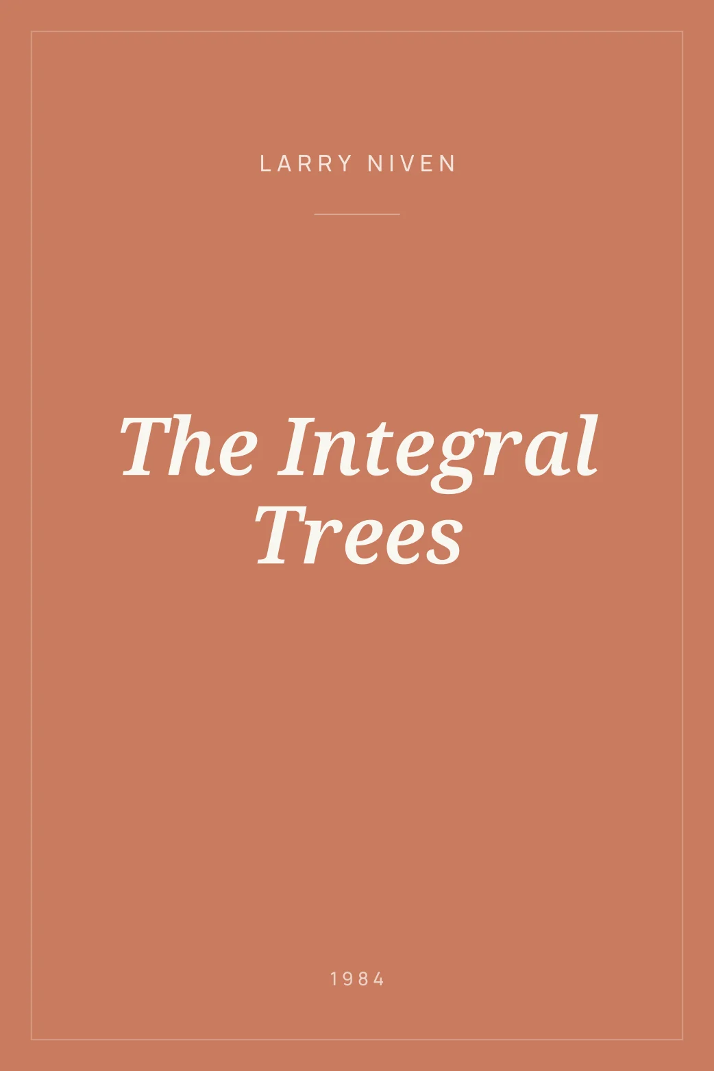 Portada de The Integral Trees