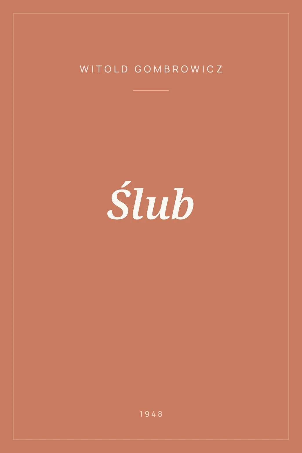Portada de Ślub