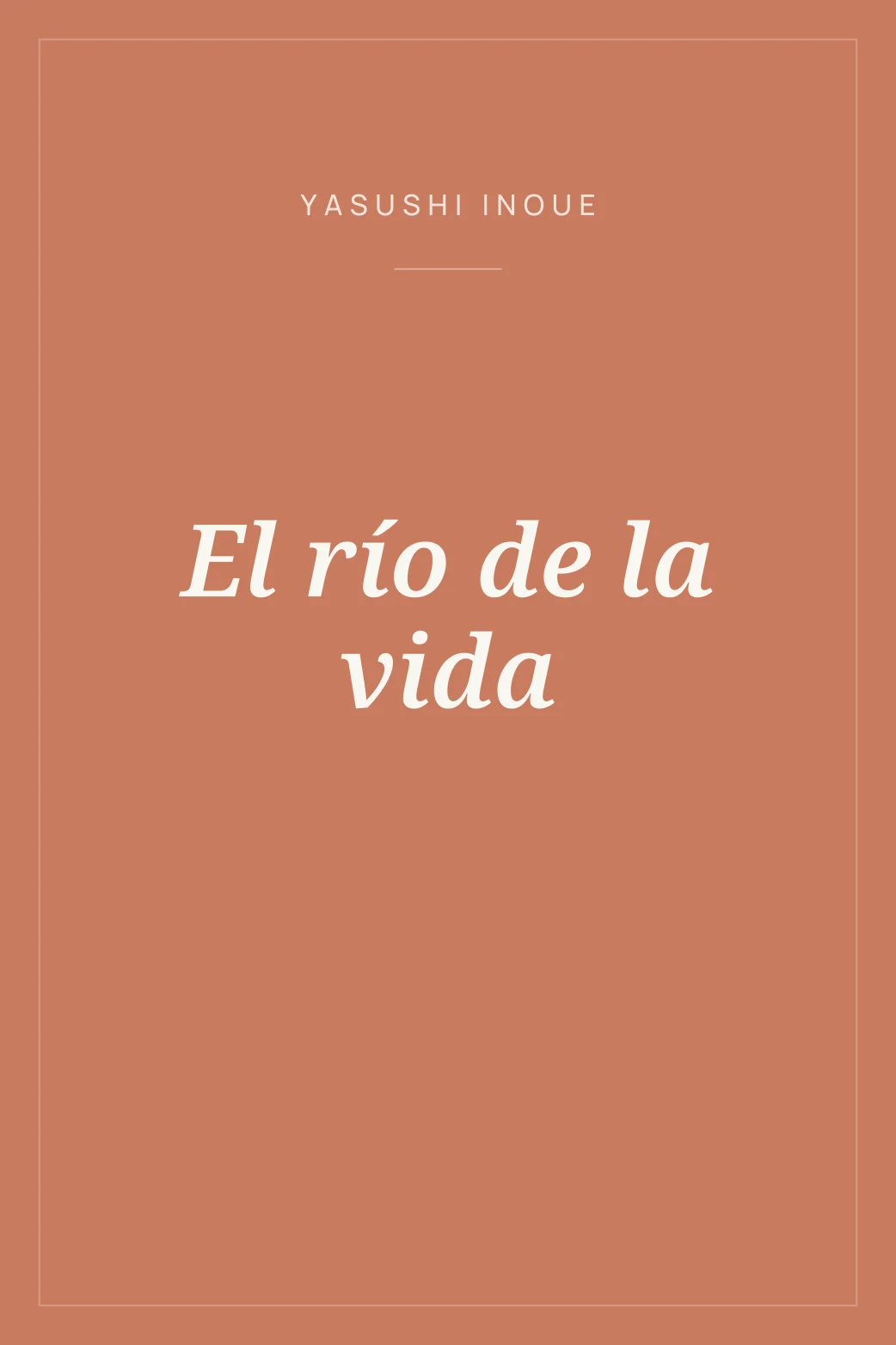 Portada de El río de la vida