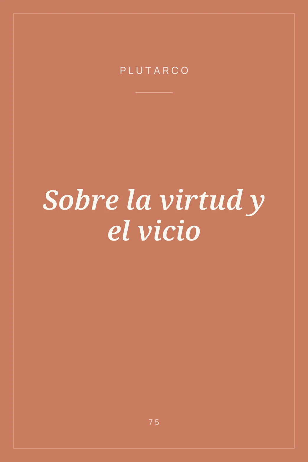 Portada de Sobre la virtud y el vicio