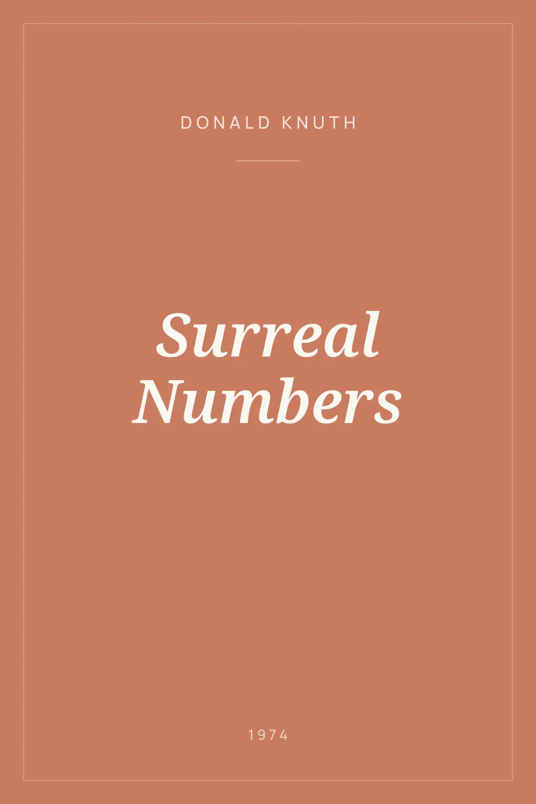 Portada de Surreal Numbers