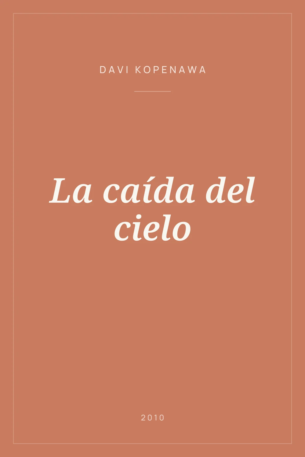 Portada de La caída del cielo