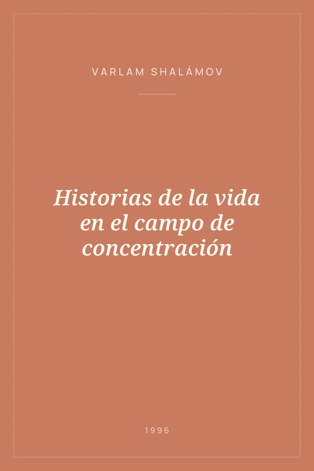 Portada de Historias de la vida en el campo de concentración