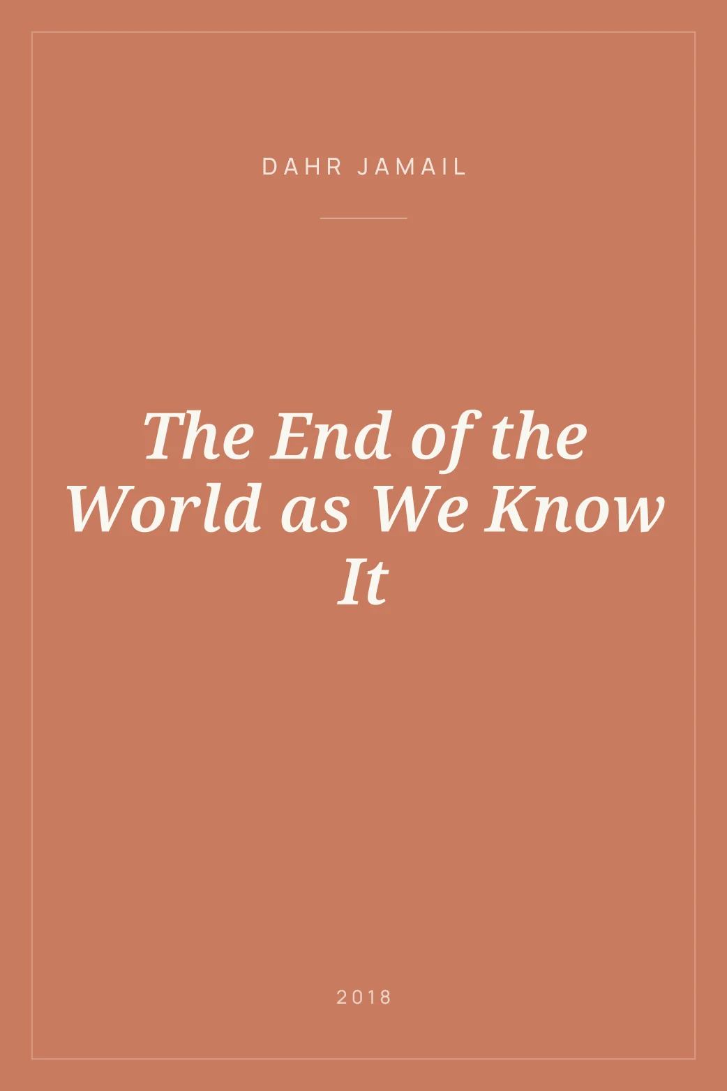 Portada de The End of the World as We Know It