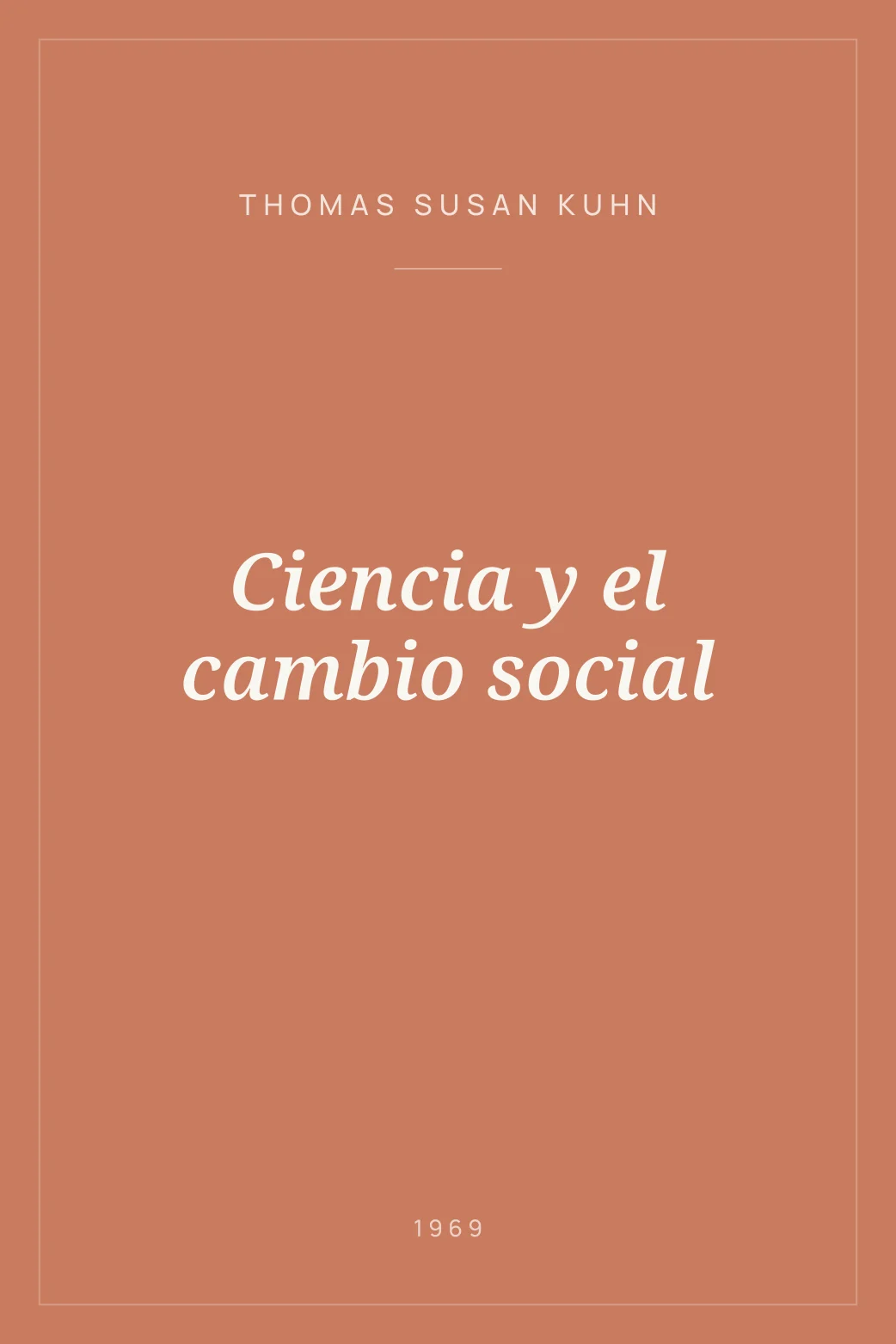Portada de Ciencia y el cambio social