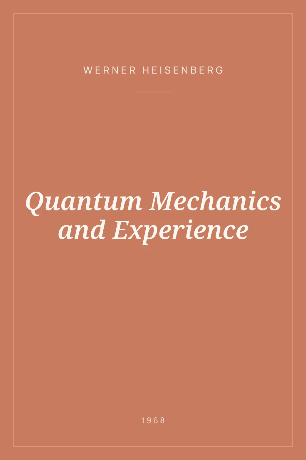 Portada de Quantum Mechanics and Experience