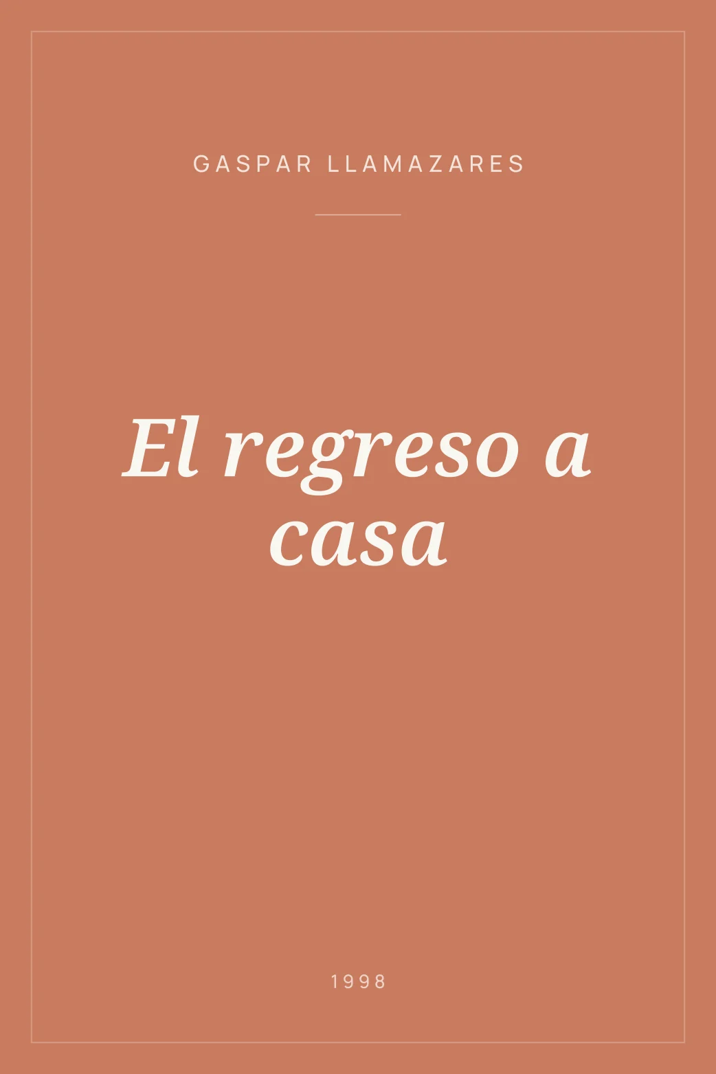 Portada de El regreso a casa