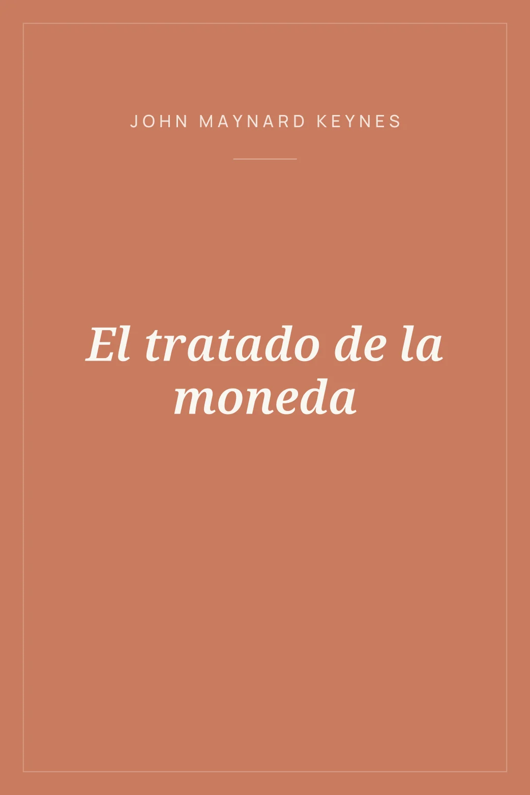 Portada de El tratado de la moneda