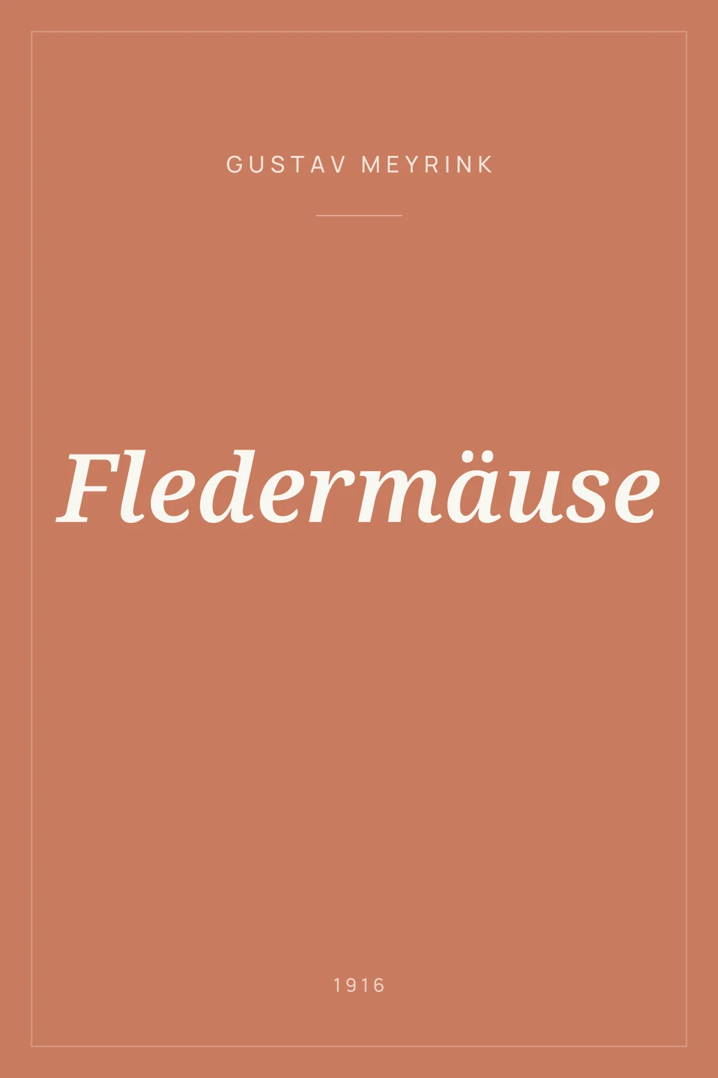 Portada de Fledermäuse