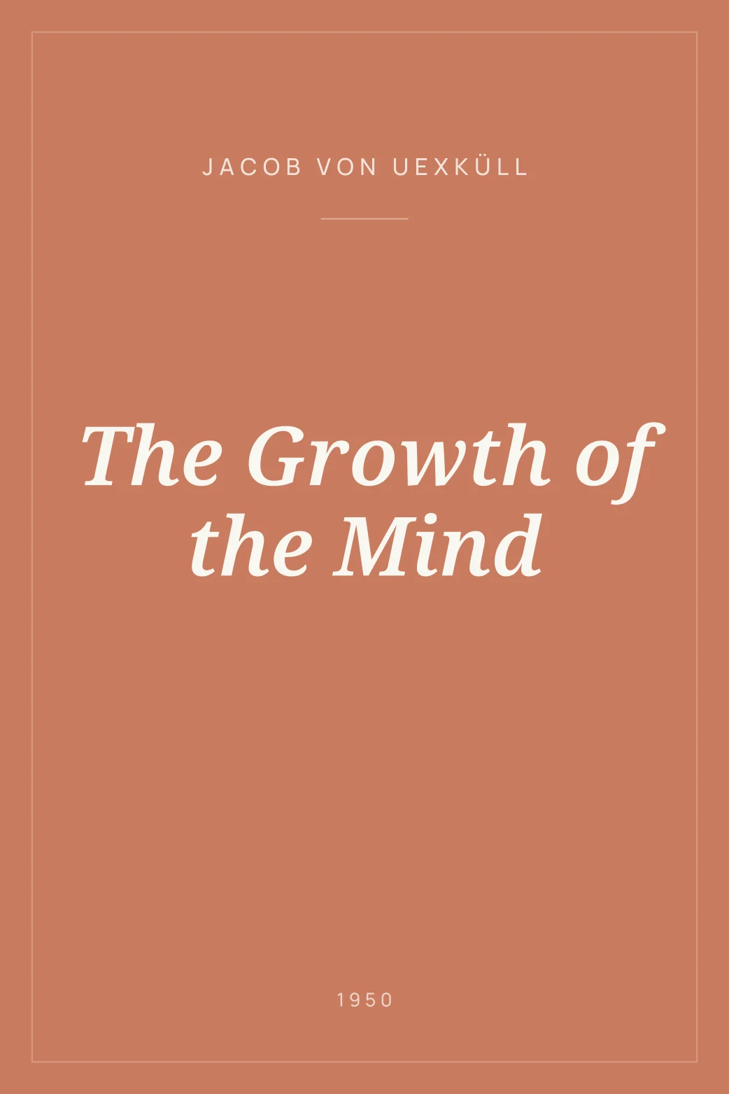 Portada de The Growth of the Mind