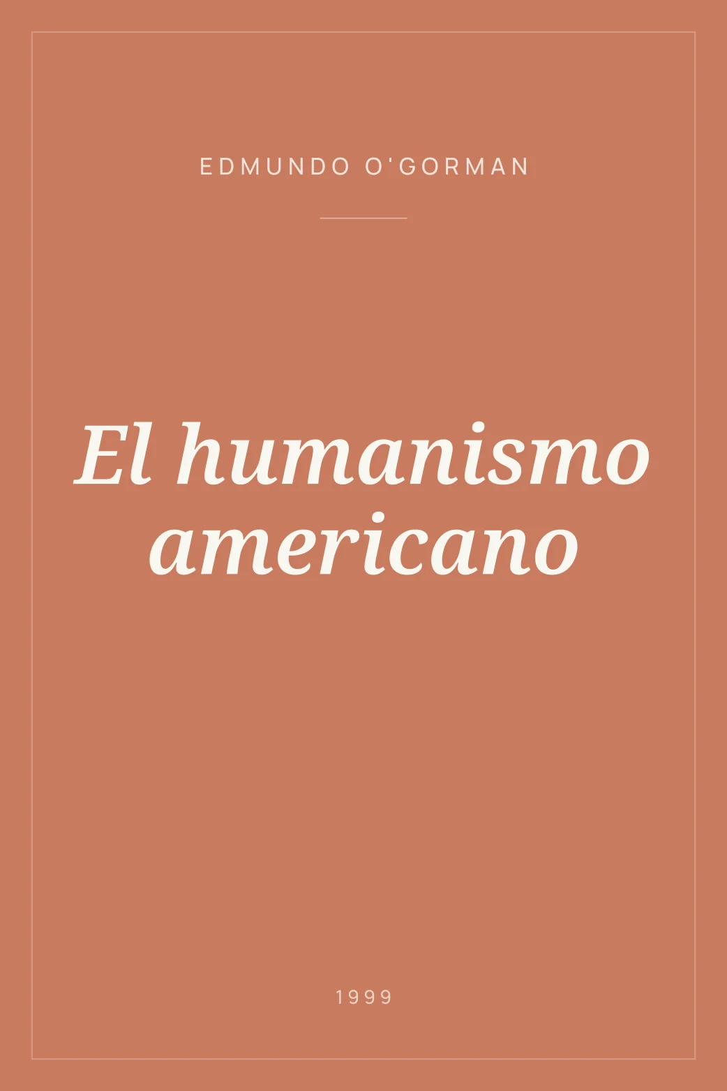 Portada de El humanismo americano