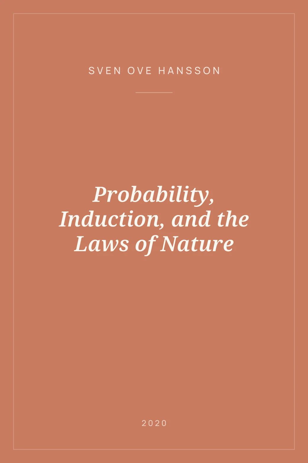 Portada de Probability, Induction, and the Laws of Nature
