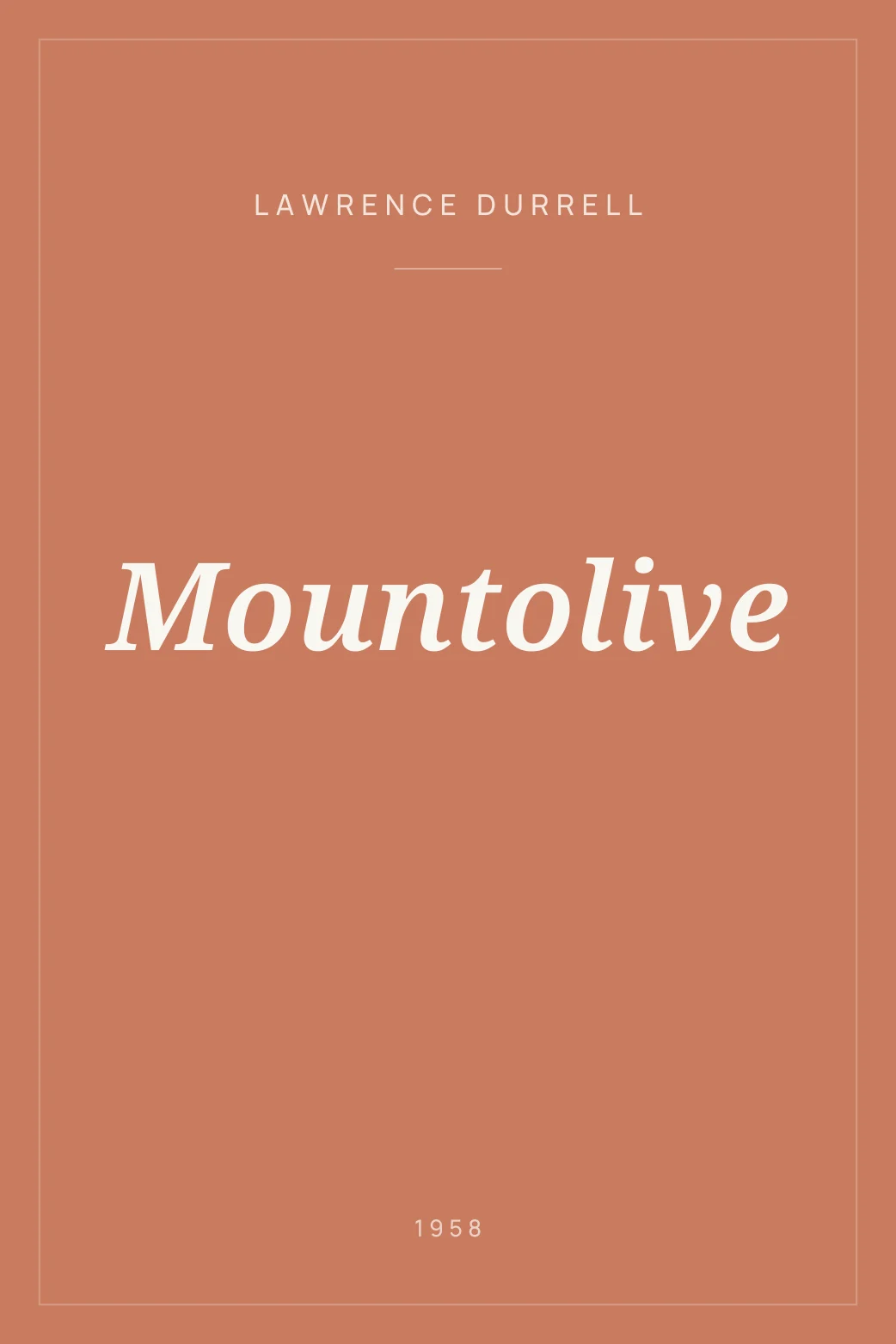 Portada de Mountolive