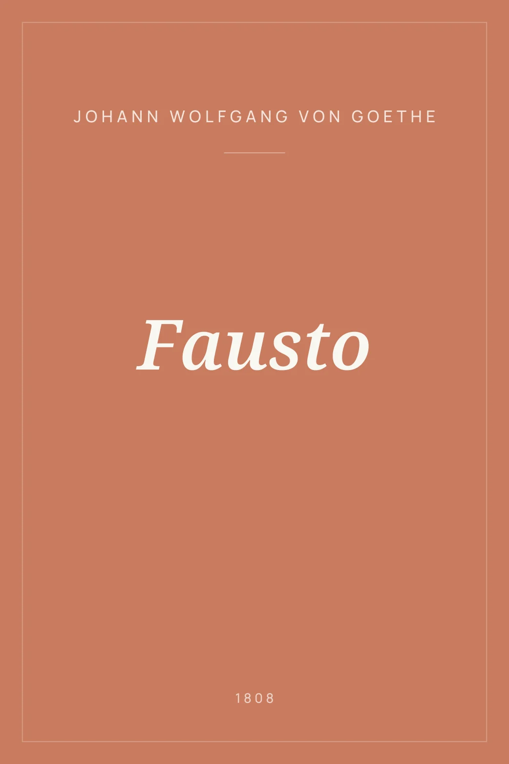 Portada de Fausto
